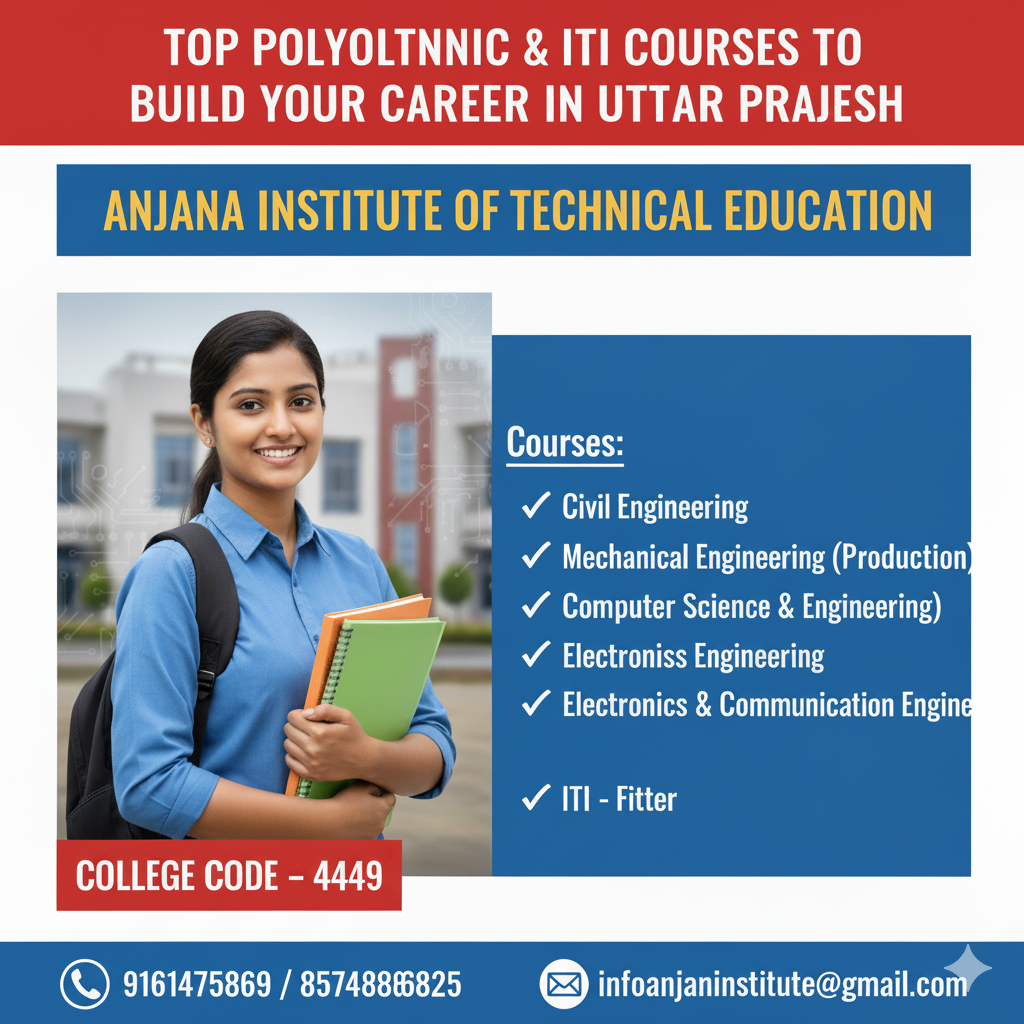 Top Polytechnic & ITI Courses to Build Your Career in Uttar Pradesh – Anjana Institute of Technical Education chatgpt image sep 28, 2025, 03 35 09 am